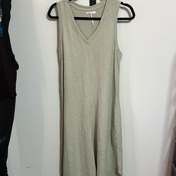 StitchDrop Green Asymmetrical Dress Sz Med - Picture 2 of 9